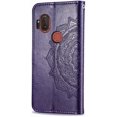 thumbnail image 3 of EMAXELER Motorola Moto One Hyper Case Premium PU Leather Wallet Cover Slim Magnetic Shockproof Flip Case with Kickstand, 3 of 5