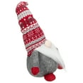 thumbnail image 4 of Northlight Lodge-Style Plush Gnome Christmas Figure - 17" - Red, Gray, and White, 4 of 5