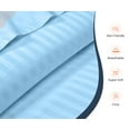 thumbnail image 3 of SGI Bedding Egyptian Cotton Top Split Sheet Set Stripe Adjustable Bed 34" Split Head Queen 600 TC 15" Deep Light Blue, 3 of 9