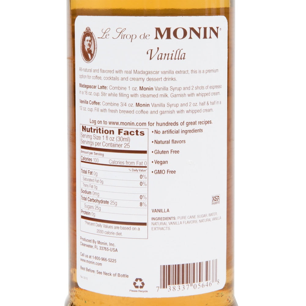 Monini Monin Syrup 25 4 Oz Walmart Com Walmart Com
