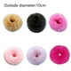 thumbnail image 2 of Paquete de 2 unidades de coleteros de piel sintética peluda para el pelo, gomas para el pelo de piel artificial, banda elástica para el pelo, pulsera, accesorios para cola de caballo, color rosa, 2 of 8