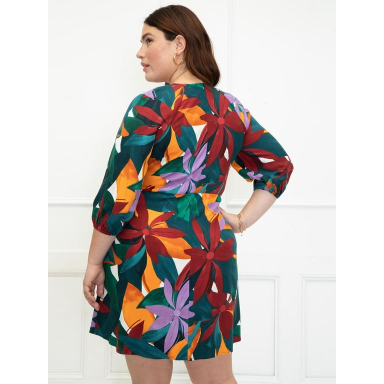 Self tie sales wrap dress