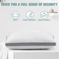 thumbnail image 7 of LBRO2M Adjustable Memory Foam Bed Pillow, 3 in 1 Pillow with Cooling Removeable Bamboo Pillowcase, Standard, 7 of 7