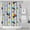 White-171, variant on Cartoon Car Shower Curtain with 6 Hooks Waterproof Fabric Bathroom Shower Curtain Featuring Construction Vehicle Truck Tractor Fire Truck Excavator Design Durable Machine Washable Polyester for Home D