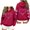 Wine, variant on Staron Women's Hoodie Hooded Long Sleeve Graphic Hearts Casual Crewneck Sweatshirt Loose Cute Pullover Hoodies Tops Beige M