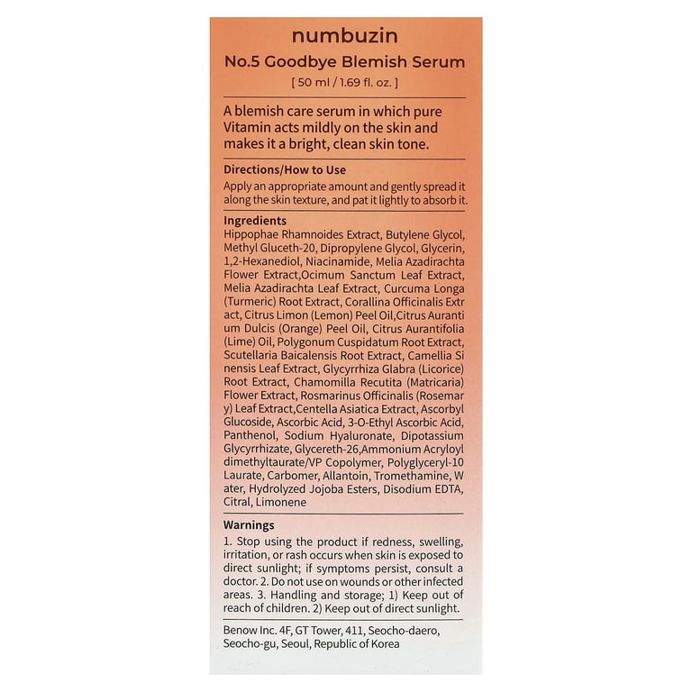 liposomal glutathione meaning numbuzin No.5 Glutathione Vitamin Concentrated Serum 30ml main image 1