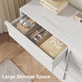 thumbnail image 4 of BeesClover 6/7/8 Drawer Dresser for Bedroom, Antique White Double Dresser Organizer with 6/7/8 Drawers, Wooden Chest of Drawers for Living Room, Hallway, 4 of 7