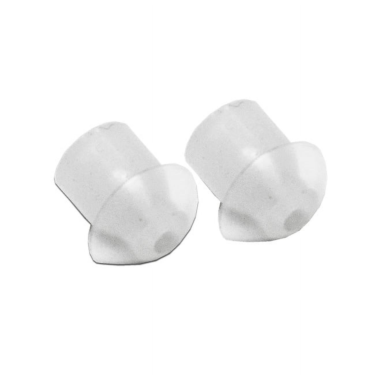 MaximalPower Clear Silicone Earpiece Ear Tip for Motorola Kenwood Two-Way Radio Headset - 10 Pack - image 2 of 2