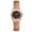 Black, variant on Women's Elastic Wrist Watches: Rhinestones Stretch Band Rosegold Octagonal Analog Quartz Bling Watch