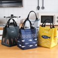 thumbnail image 1 of Lunch Bag Leakproof Heat Insulation Aluminum Foil Cute Fish Pattern Warm Keeping Lunch Pouch for Home, 1 of 8