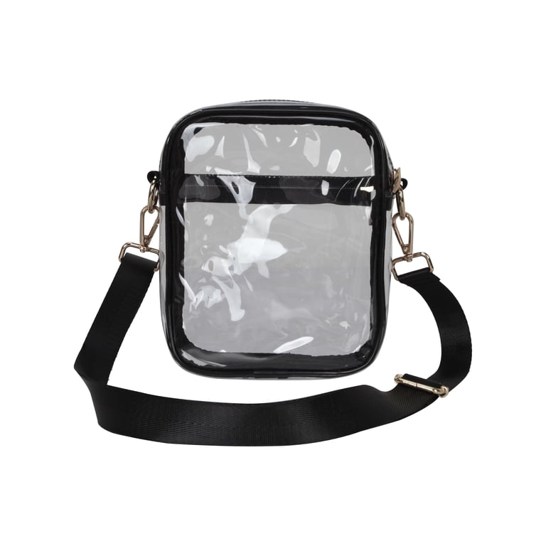 Hello Hobby Clear Cell Phone Handbag, Black photo 3