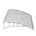 thumbnail image 3 of Cfowner 32" x 40" Patio Door Window Awning Outdoor Canopy Cover UV Rain Snow Protection One-Piece Polycarbonate Hollow Sheet, 3 of 7