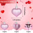 thumbnail image 2 of Yuronam 12 Adornos De Corazón, 3 Acabados Diferentes, Adornos Colgantes En Forma De Corazón Para El Día De San Valentín, Boda, Árbol De Navidad, Día De La Madre, Aniversario, Decoración De Fiesta (Ros, 2 of 5