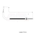 thumbnail image 3 of Cable Chicote Freno Trasero Derecho Compatible Con Oldsmobile Alero 2.2L 2.4L 3.4L 1999 2000 2001 2002 2003 2004 CAHSA Cable Chicote Acelerador, 3 of 7