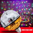 thumbnail image 2 of 6W E27 LED RGB Disco Crystal Ball Bulb Lights Party Dance Lamp Rotating W1Z6, 2 of 8