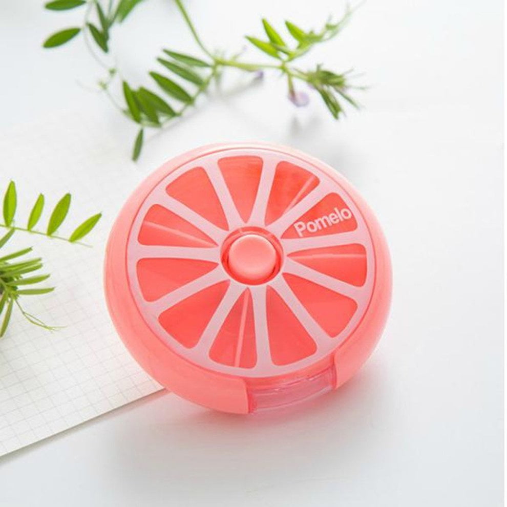 Fruit Shape Pill Box Portable Travel Vitamin Case Storage Organizer
