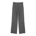 thumbnail image 5 of ABATAB Wide Leg Pants for Women Cotton Linen Summer Pants Palazzo Lounge Drawstring Baggy Beach Trousers with Pockets, 5 of 7