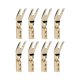 thumbnail image 1 of 8PCS HIFI Banana Y Spade Y Gold Plated Pure Copper Screw Fork HiFi Speaker Spade Connector Plugs-Co, 1 of 5