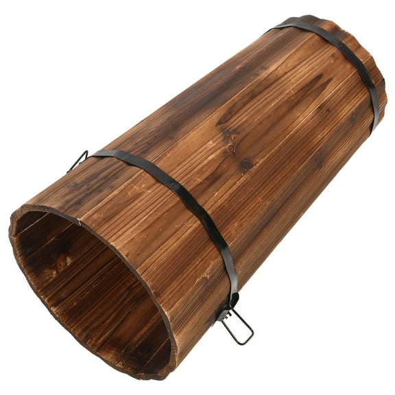 MERRYHAPY Umbrella Bucket For Entryway Light Brown Round Shape 1Set