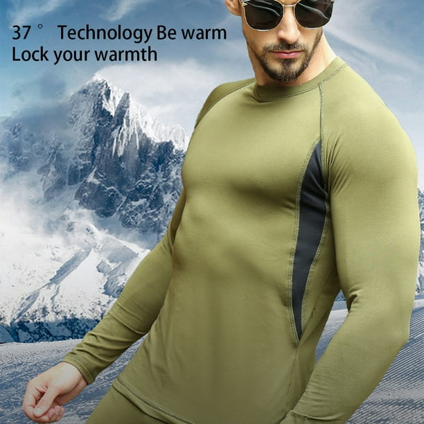 Men Winter Thermal Underwear Warm-keeping Leggings Underwear For Suit  Clothing Male Sets Breathable Stretchable Johns Bedding Gym Sports L