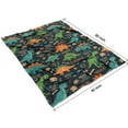 thumbnail image 4 of DarkBlue Cartoon Dinosaurs Names Pattern Blanket,Comfortable Soft Lamb Wool Throw Blanket,All Season,Warm Lightweight Blankets for Sofa Bed Couch Living Room Chair,60"x80", 4 of 4