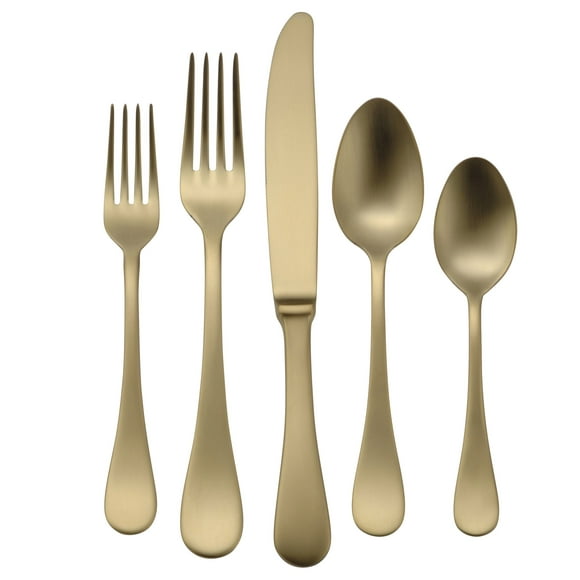 Oneida Vivanti Alessandra 5-Piece Place Setting, Gold