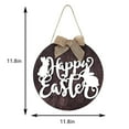 thumbnail image 3 of Kokovifyves Spring and Summer Decorations Happy Easter Day Wooden Sign Hanging Round Decoration Home Window Wall Indoor, 3 of 8