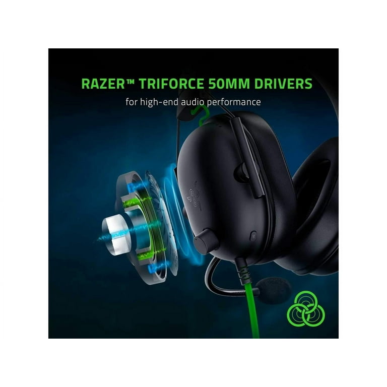 Razer BlackShark V2 X Gaming Headset: 7.1 Surround Sound Capable - 50mm  Drivers - Memory Foam Cushion - for PC, PS4, Nintendo Switch - 3.5mm  Headphone