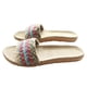 thumbnail image 1 of Pantuflas estilo bohemio para interiores, antideslizantes, de moda para mujer y niña (una tira de lino de 39-40 yardas, talla 8 EE. UU., 5,5 Reino Unido, 39 UE, 9,825 pulgadas), 1 of 5