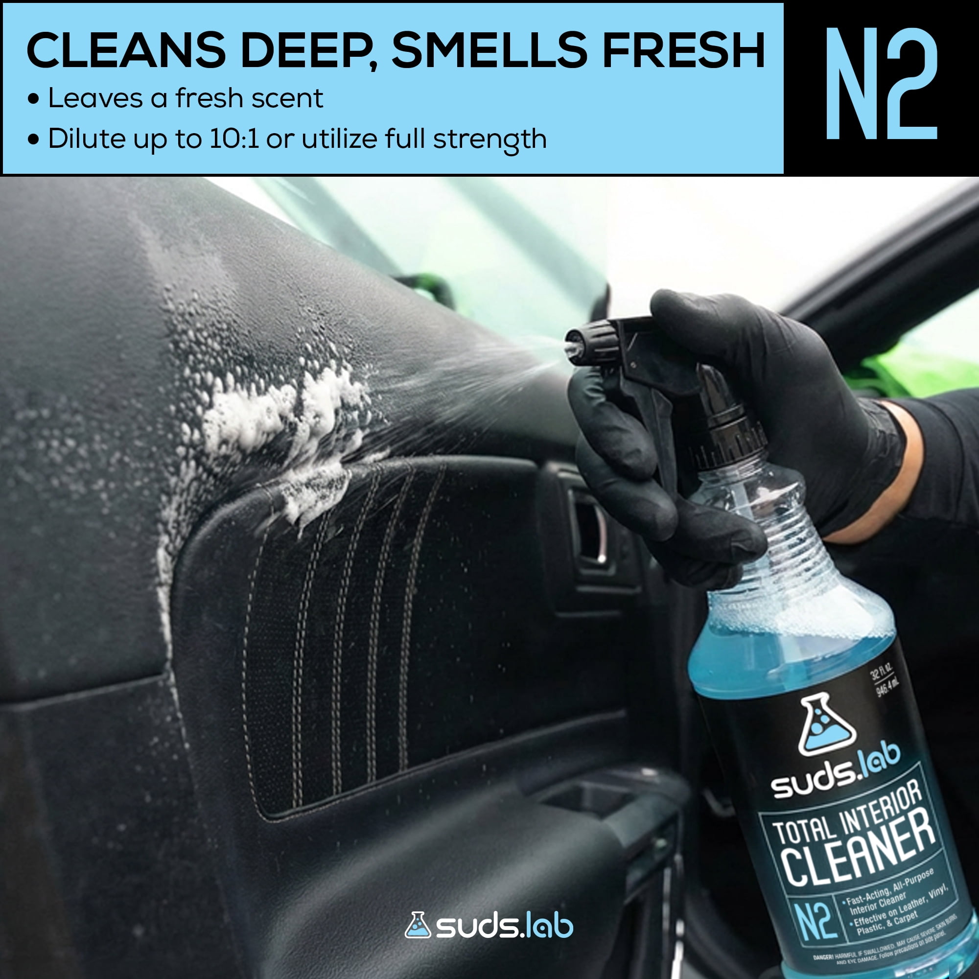 Suds Lab N2 Interior Cleaner, 32 oz