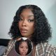 thumbnail image 1 of GIESWY Peluca rizada Bob Cabello humano 4x4 HD Encaje frente Pelucas Cabello humano Wear and Go Pelucas sin pegamento Cabello humano Pre arrancado Pre cortado Corto Rizado Bob Pelucas para mujeres 200, 1 of 5