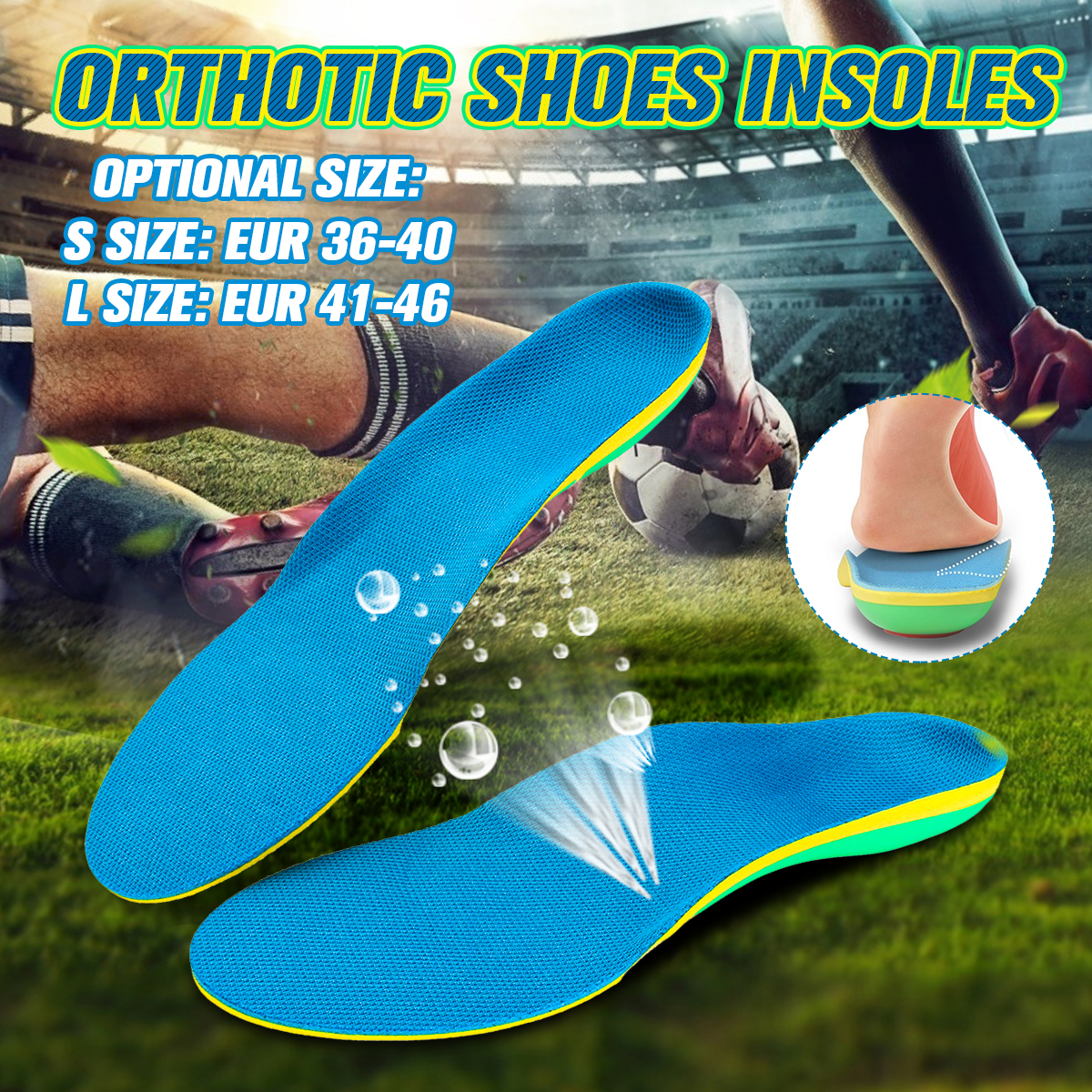 Plantar Fasciitis Insoles, Arch Support Foam Shoes Inserts