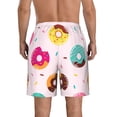 thumbnail image 3 of Bixox Men's Donut printing Casual Classic Fit Short Summer Beach Shorts, 3 of 6