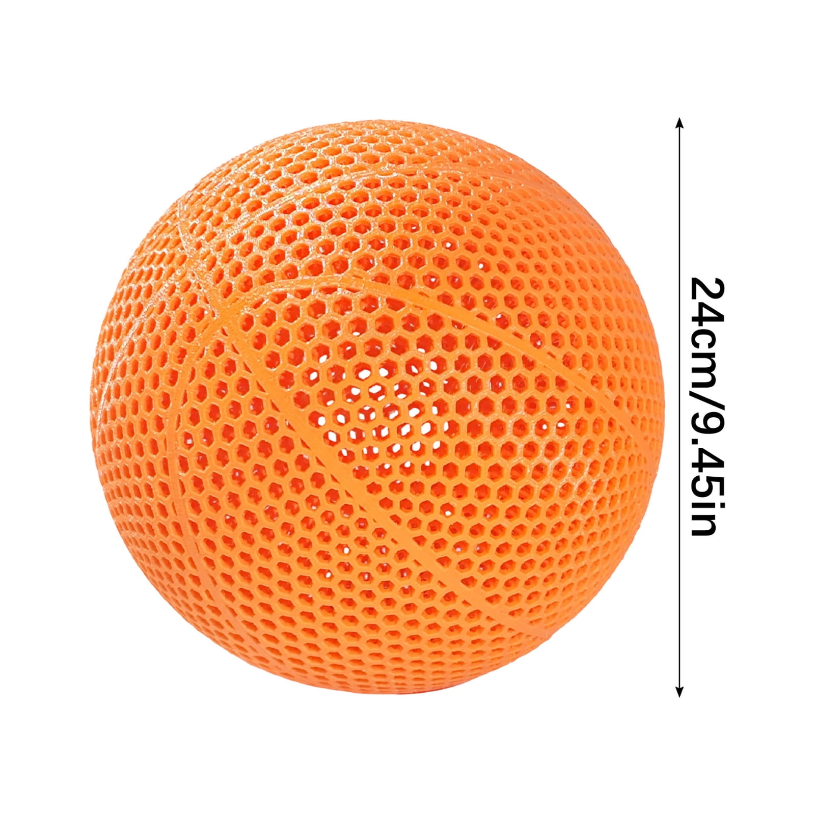 Durable 3D Printed Airless Basketball - High Elasticity, No Pump Needed, Perfect for Indoor & Outdoor Play