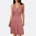 thumbnail image 2 of Robes d'Été Sans Manches pour Femmes à Encolure, Robes de Soirée d'Automne, Boho de Printemps à Fleurs avec Robe de Style Professionnel Décontracté, Poche, Taille Élastique, Robe Midi à Volants, Robes Mini, 2 of 5