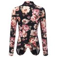 thumbnail image 3 of Doublju Women's Long Sleeve Draped Wide Shawl Lapel Blazer with Plus Size, 3 of 4