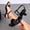 Black, variant on Women's Two Strap Square Toe Kitten Heel Sandals,Solid Color Outer Wear Patent Leather Open Toe Slingback Heels for Evening White 5.5