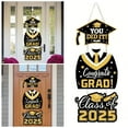 thumbnail image 2 of Cartel de madera para graduación | Colgador para puerta «Grad» | Adorno decorativo de madera para colgar, ideal para dormitorios universitarios, puertas de entrada, porches y jardines., 2 of 7