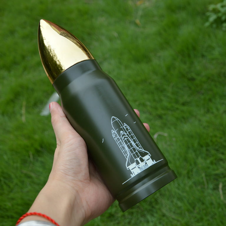 Botella de acero inoxidable bullet rocket , termo aislante de calor y frío,  taza de café y té, 350/500ML - AliExpress