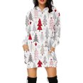 thumbnail image 4 of Vestido suéter sexy de otoño e invierno para mujer, sudaderas con capucha para mujer, vestido con capucha harajuku, suéter navideño, sudaderas casuales con capucha, 4 of 5