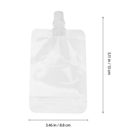 

30Pcs 100ML Transparent Drinks Flasks Liquor Pouch Reusable Beverages Drinking Flasks