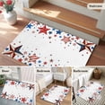 thumbnail image 2 of Rectangle Rug 2x3ft Area Rug, USA Flag Red Blue Star Area Rugs for Living Room Bedroom, American Independence Day Theme Floor Mat Non-Slip Non-Shedding Carpet Indoor Accent Rugs, 2 of 9