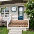 thumbnail image 4 of 12 Inch Retro Wall Clock,Indoor and Outdoor,Quartz,Analog,Waterproof,Thermometer,Green, 4 of 6
