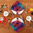 thumbnail image 4 of 1 Pack 20'' x20" Satin Table Napkins Dinner Napkins for wedding Party Decoration events Colorful and Bright Floral Pattern, 4 of 6