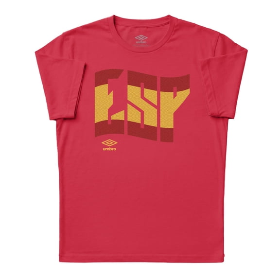 Umbro Mens Spain Wavy Logo T Shirt (Red, S-XXXL)