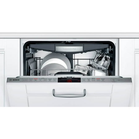 Bosch - 800 Series 24" Top Control Built-In Stainless Steel Tub Dishwasher with 3rd Rack and CrystalDry, 42 dBa - Custom Panel Ready