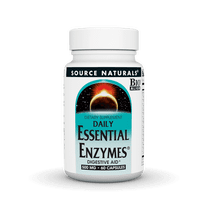 Source Naturals Essential Enzymes 500mg Bio-Aligned Supplement, 60 Capsules