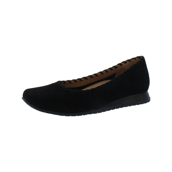 L'Amour des Pieds Womens Tiffanie Suede Round Toe Ballet Flats