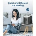 thumbnail image 5 of Havato Pro Nugget Ice Maker, Portable Countertop Machine for Chewable Crushed Ice | 34Lbs/24H, Self-Cleaning, Quiet & Compact (Black), 5 of 7
