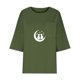 thumbnail image 5 of Xuyuer Women's Imitation Linen 3/4 Sleeve Blouse Crew Neck Summer Casual Tops Loose Fit Plus Size Tops Loose T Shirts Tunic Tops Shirts for Women Oversized Pocket T-shirt Fashionable Top, 5 of 6